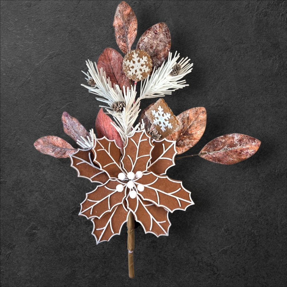 Neutral Gingerbread Christmas Tree Topper